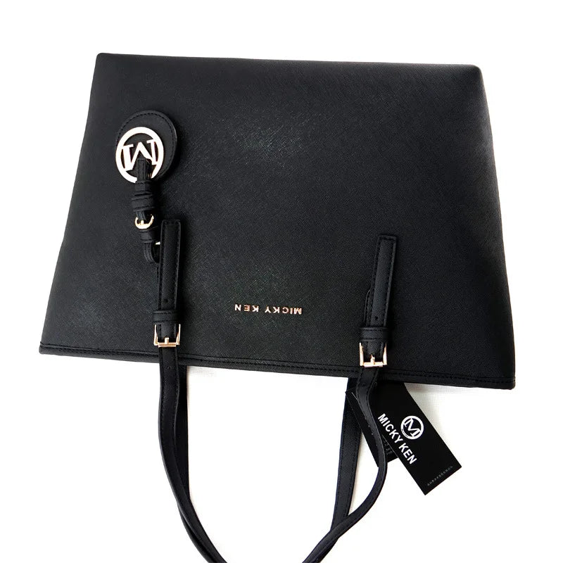VKJF Women's Casual Tote Bag - PU Leather Shoulder Crossbody Bag