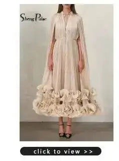 SHENGPALAE Women Maxi Dress Halter Cold Shoulder Chiffon Floral Elegant Party Ruffled Layered Irregular Summer 2026 New 05E02862