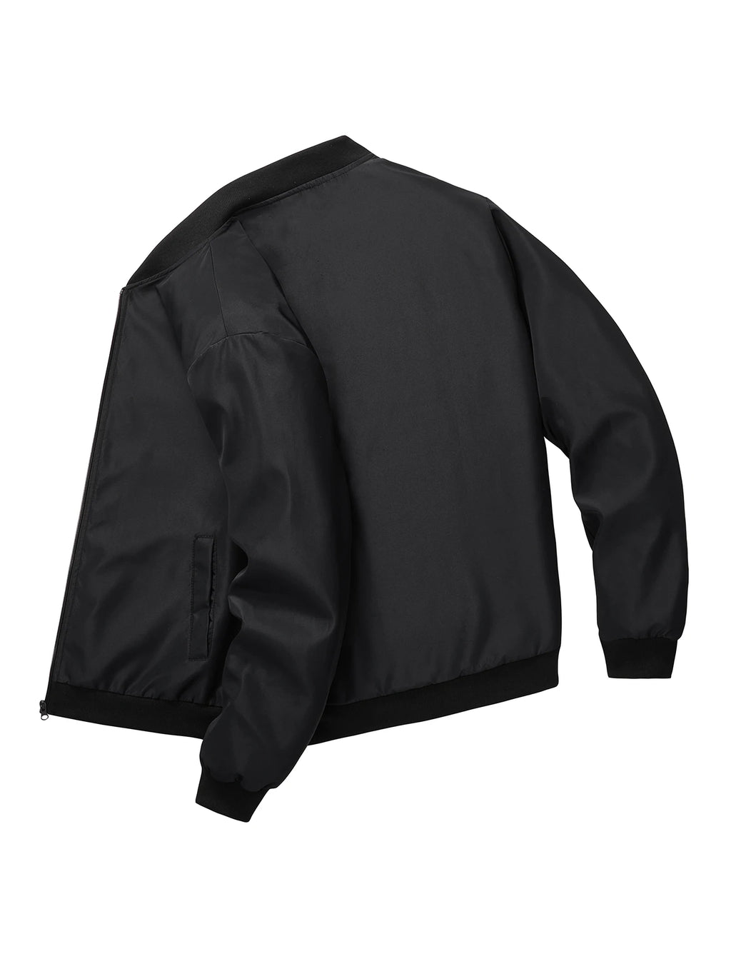 2024 Spring And Autumn New Baseball Collar Short Loose Solid Color Jacket Men'S Business Casual Thin Coat Trend