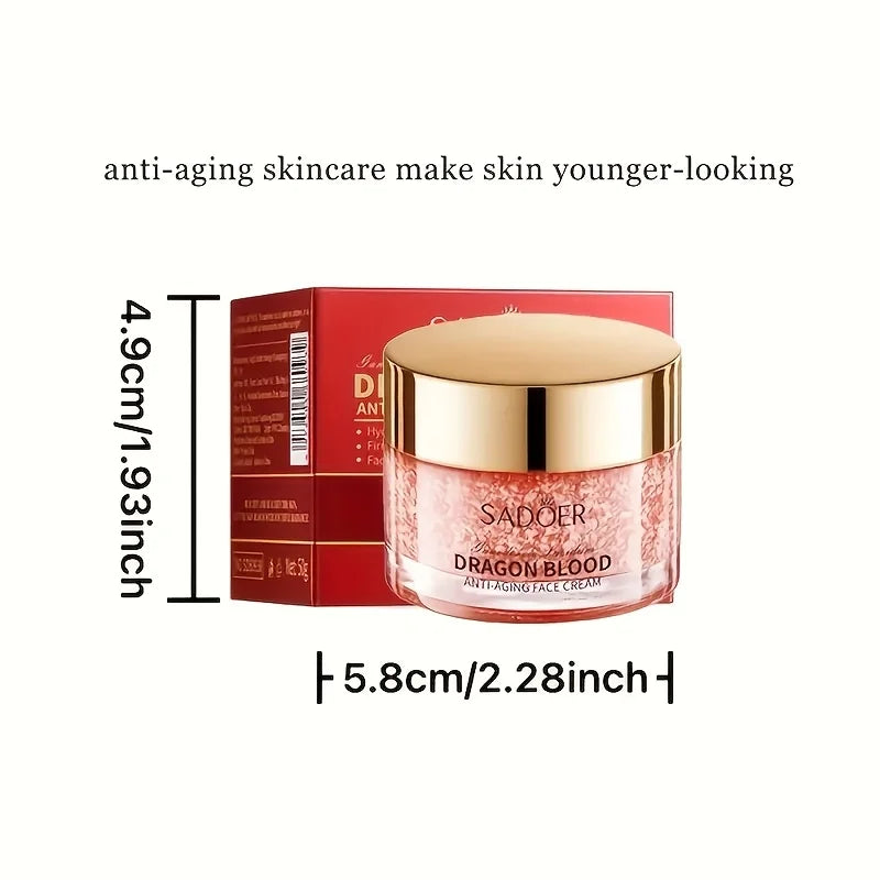 Dragon Blood Face Cream Natural Ganoderma Extract Firming Deep Hydration Fade Fine Lines Radiant Daily Night Facial Care Cream
