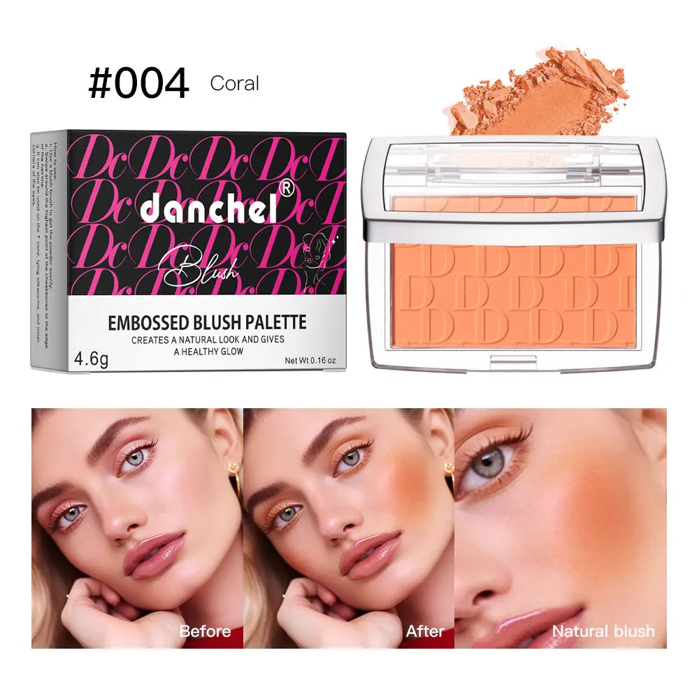 Matte Face Blush Powder For Women Natural Cheek Tint Brighten Contour Soft Pink Glow