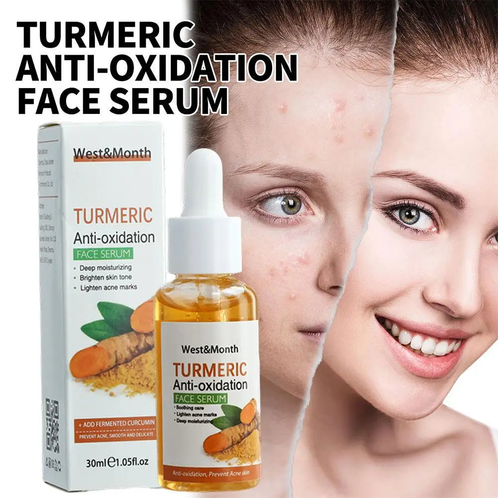 Turmeric Face Whitening Dark Spot Corrector Anti-oxidation Serum Turmeric Dark Spot Corrector Serum Facial Brighten Turmeric Oil