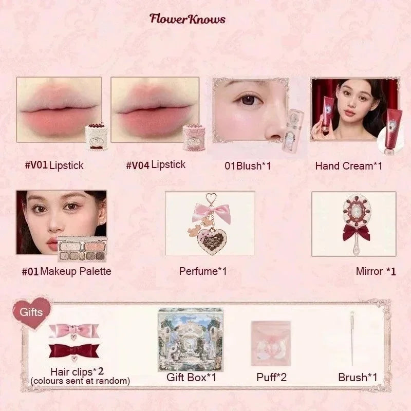 Flower Knows Shells Makeup Set - 11-Piece Cosmetic Collection
