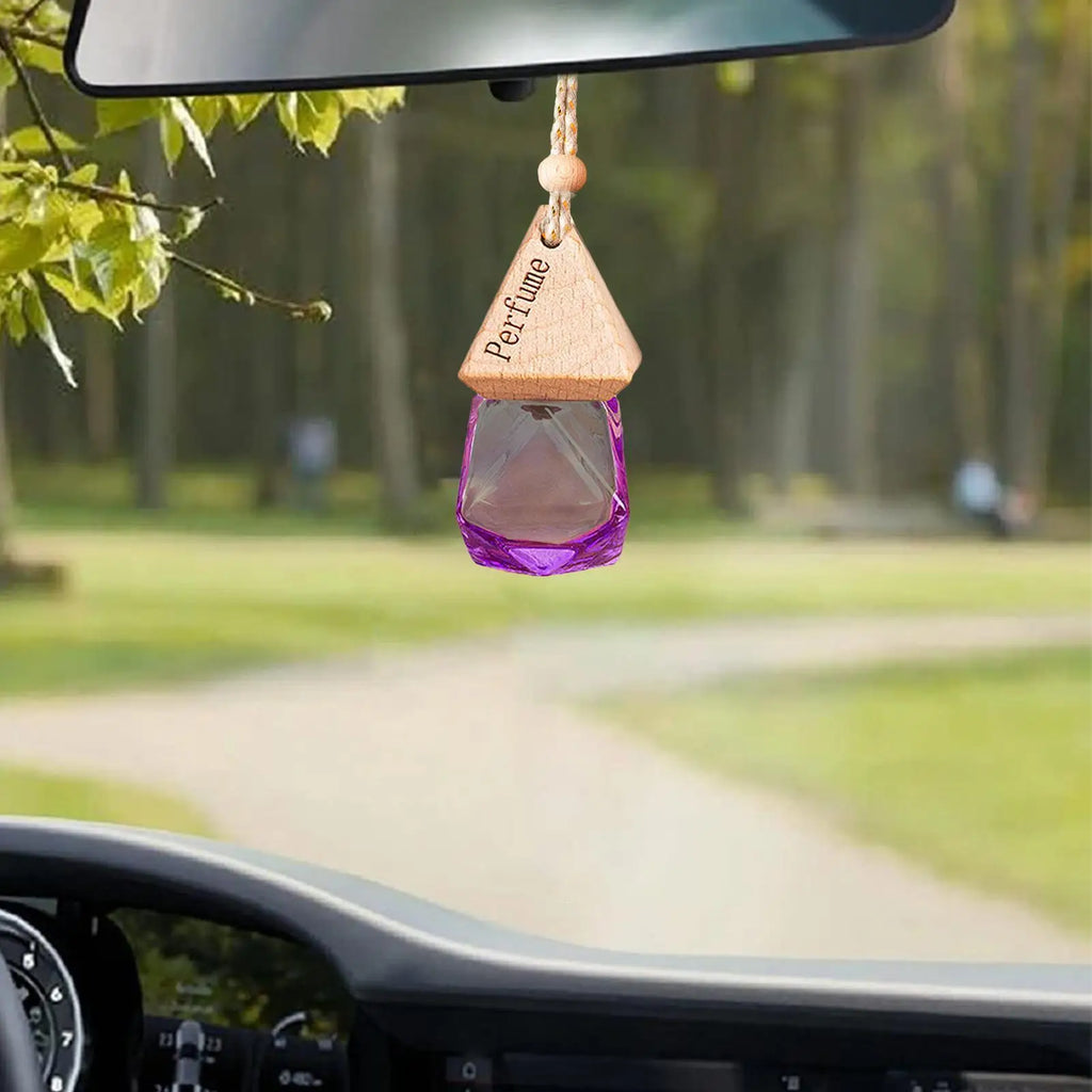 8ml Car Diffuser Bottle Hanging Perfume Fragrance Air Freshener Empty Glass Bottle for Automobiles Essential Oils Diffuser