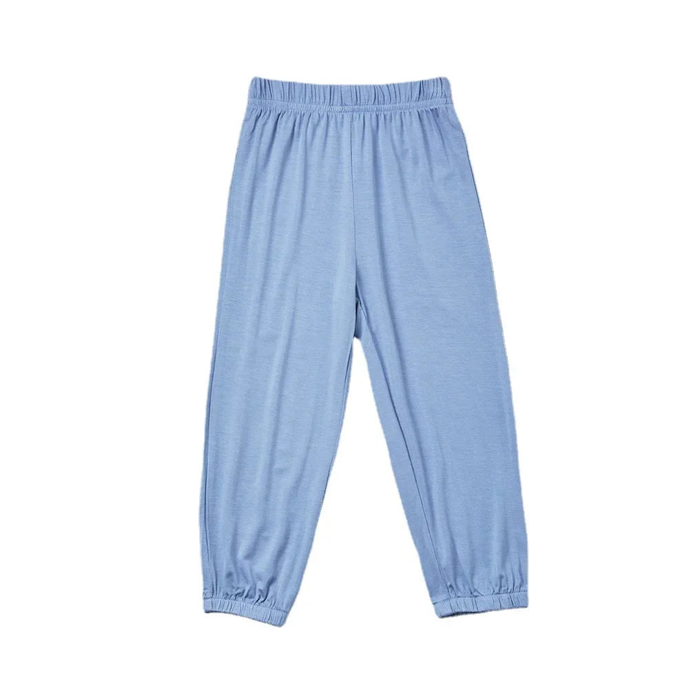 Sports Style Trousers Children Anti-Mosquito Long Pants For Summer Kids Modal Jogger Pants Girls