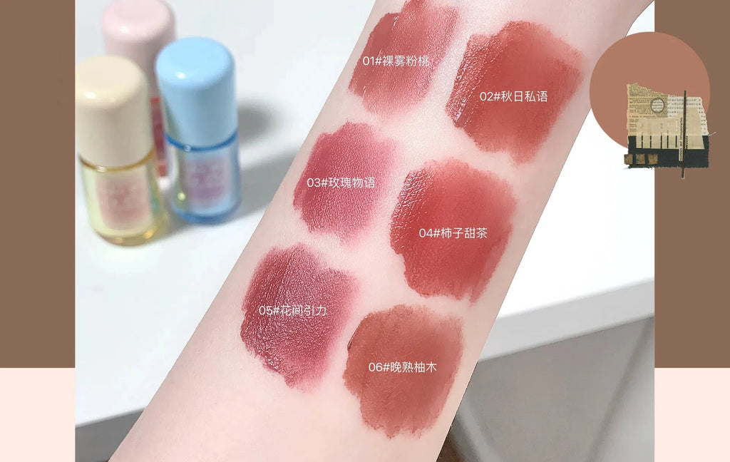 New Matte Liquid Lipstick Long Lasting Light and Thin Mousse Lip Mud Velvet Red Rose Nude Colors Lip Gloss Waterproof Lip Makeup
