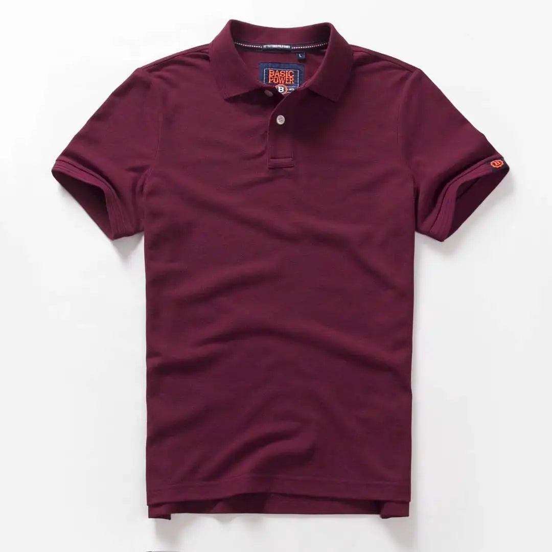Summer Mens Polo Homom Shirts Cotton Shirts Short Sleeve Letter Embroidered Emblem Shirt For Male Golf Clothing T-Shirts