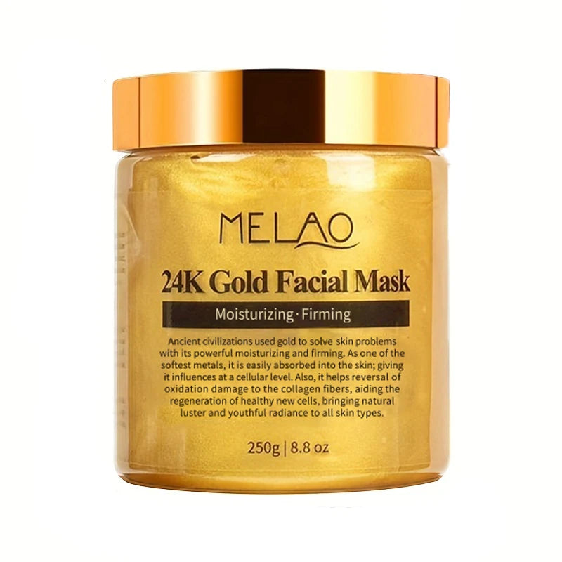 MELAO 24K Gold Collagen Facial Mask - Moisturizing Mud Mask 250g