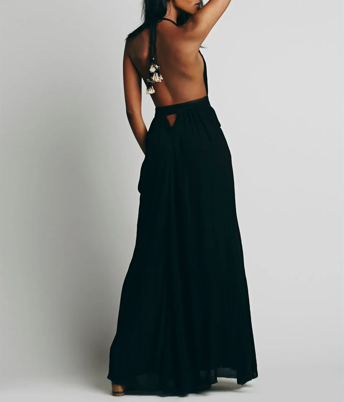 Canwedance Beach Sundress V Neck Backless Sexy Holiday Dress Cotton Maxi Dresses Boho Vestidos Vacation Strapless Dress