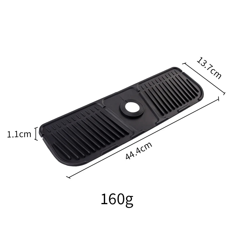 Alfombrilla de silicona para grifo de cocina, alfombrilla recogegotas de agua para grifo, almohadilla antisalpicaduras para fregadero, protector de encimera de baño