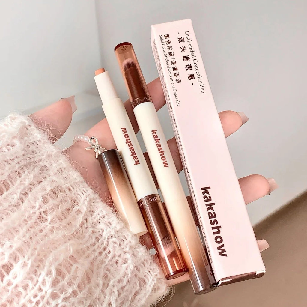 Face Concealer Pen Long Lasting Cover Dark Circles Corrector Contour Concealers Stick High Gloss Brighten Face Cosmetic Makeup