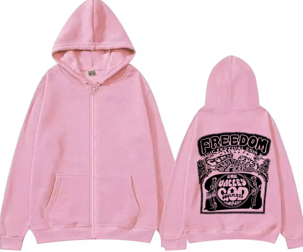 Cry of Fear Simon Zipped Hoodie - Men's Casual Fleece Hooded Jacket