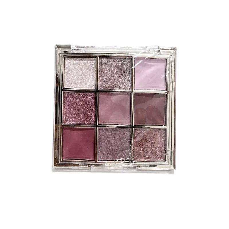 Luminous Illusion 9 Color Eyeshadow Palette,Multi-purpose Matte & Glitter Eyeshadow,High Pigment Long Lasting Eye Shadow Makeup