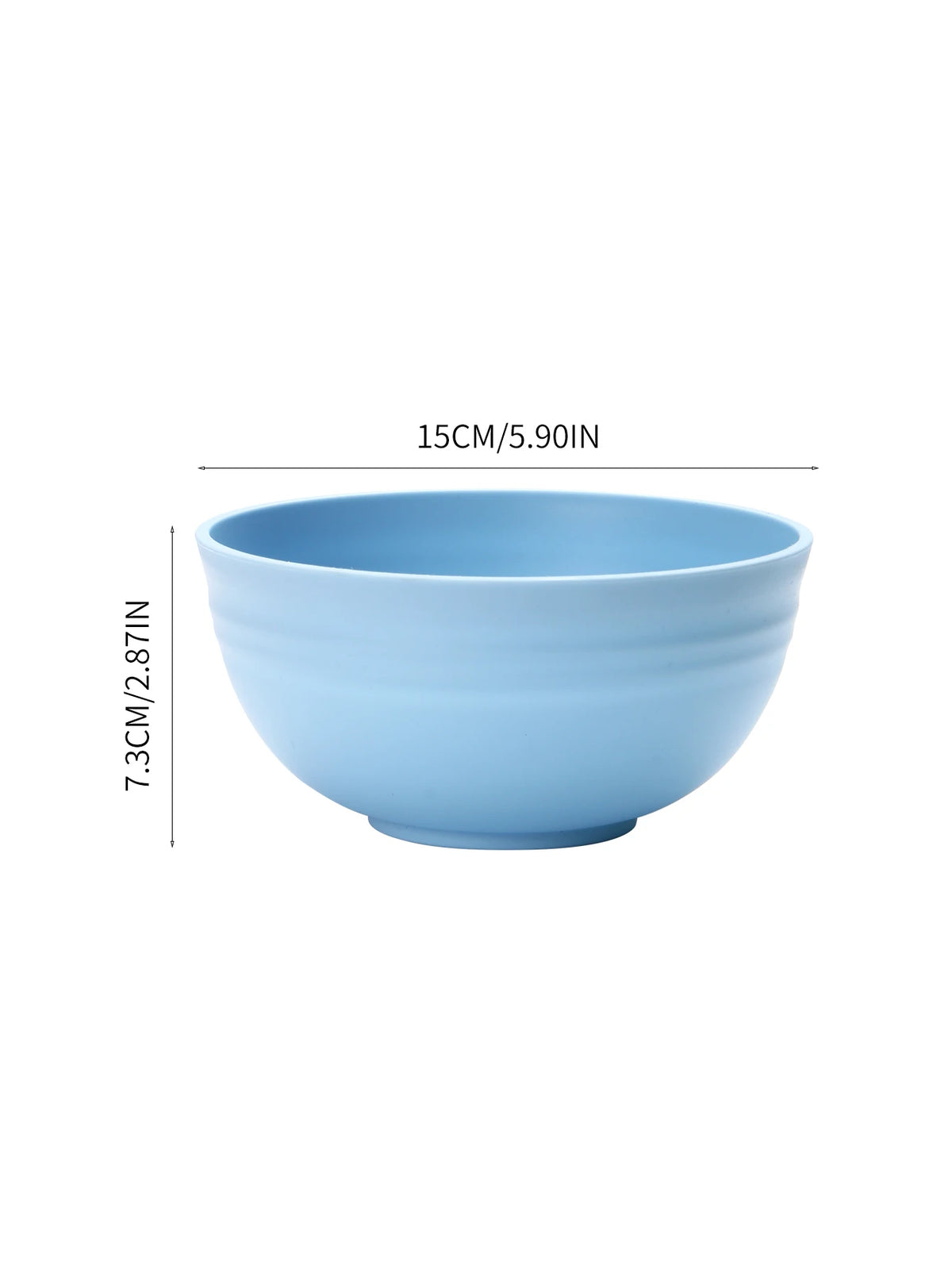Reusable Plastic Bowls - Set of 8 Eco-Friendly Kitchen Bowls