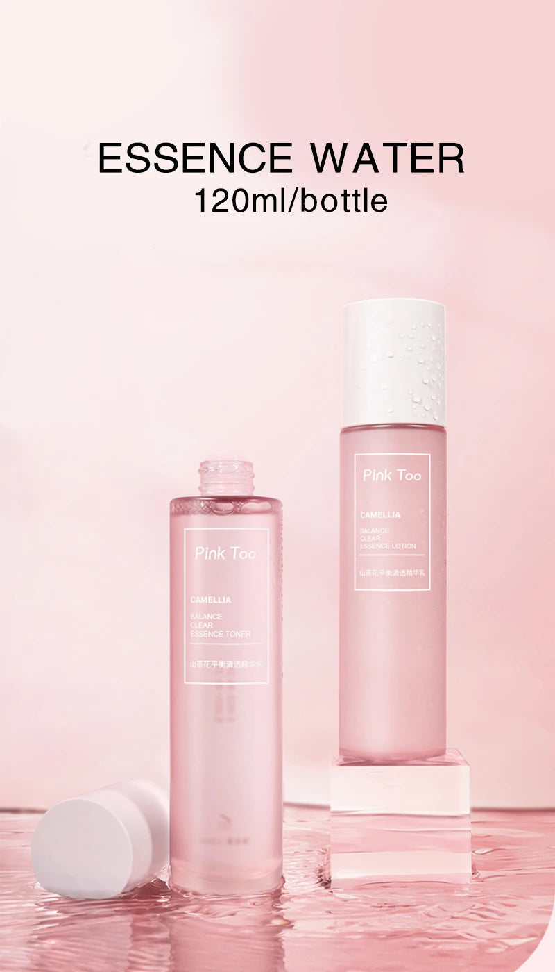Camellia Clear Balancing Essence Lotion & Toner - Hydrating, Pore Minimizing, Makeup Water for Compress & Essence Infusion