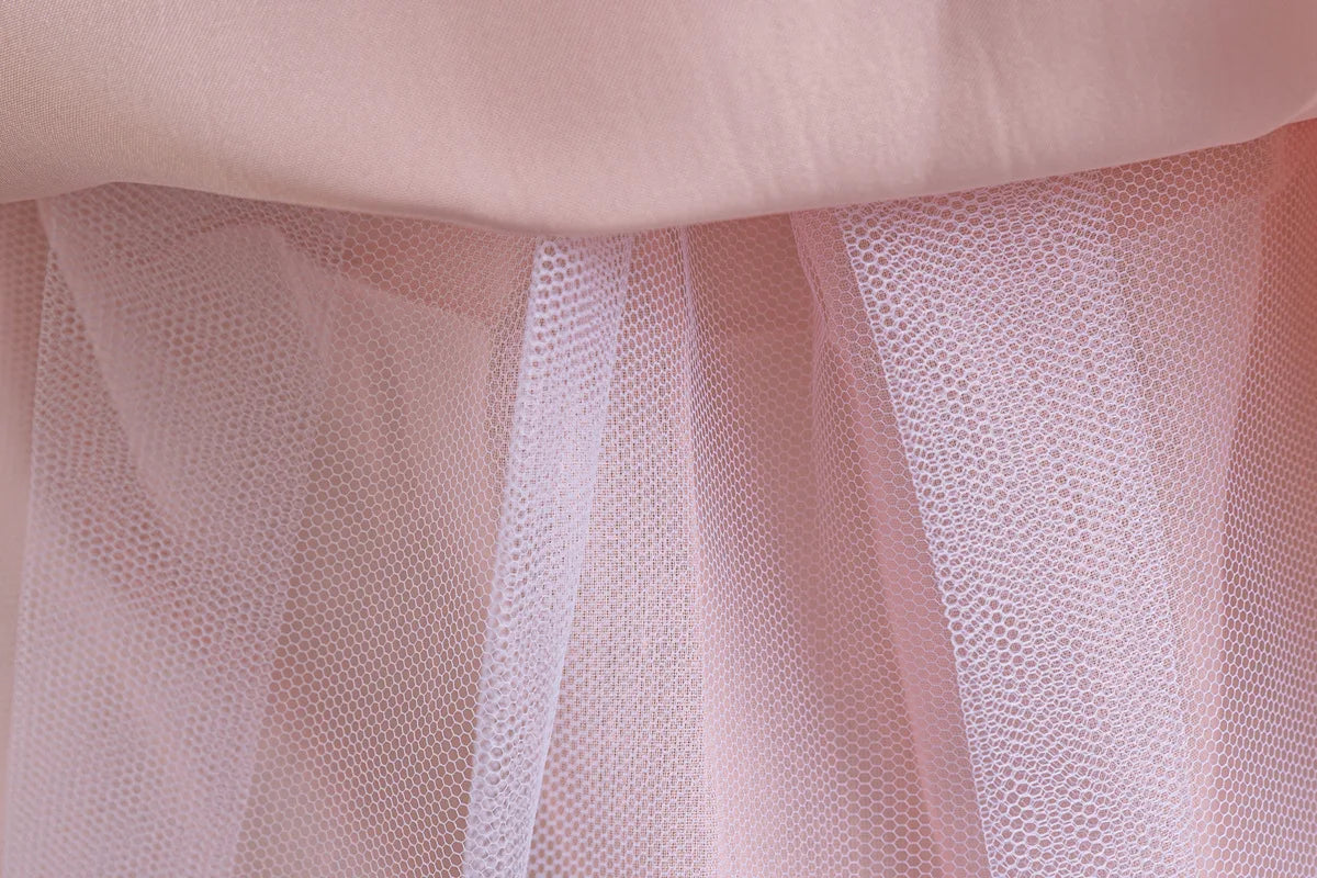 HETISO Gradient Floral Princess Dress for Girls Ruffle Lace Elegant Kid's Party Gown Festa Junina Style Ages 4-10 Years