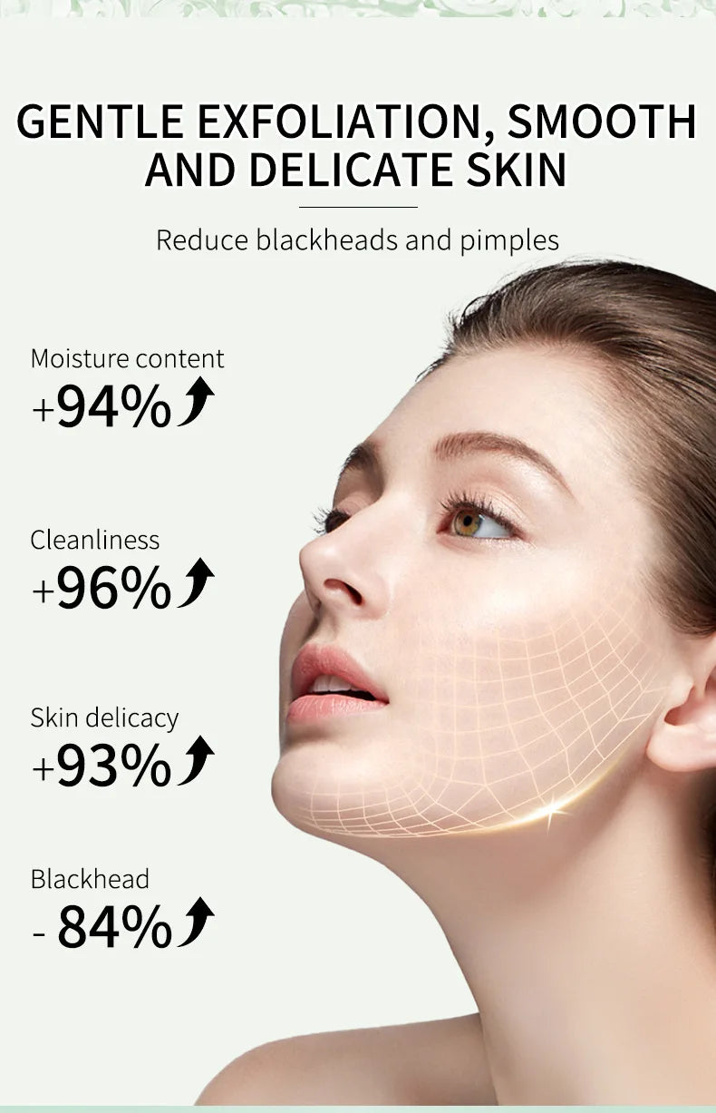 Herbal Exfoliating Gel Cream Moisturizer Face Body Scrub Gel Deep Cleansing Moisturizing Facial Exfoliator Peeling Face Scrub