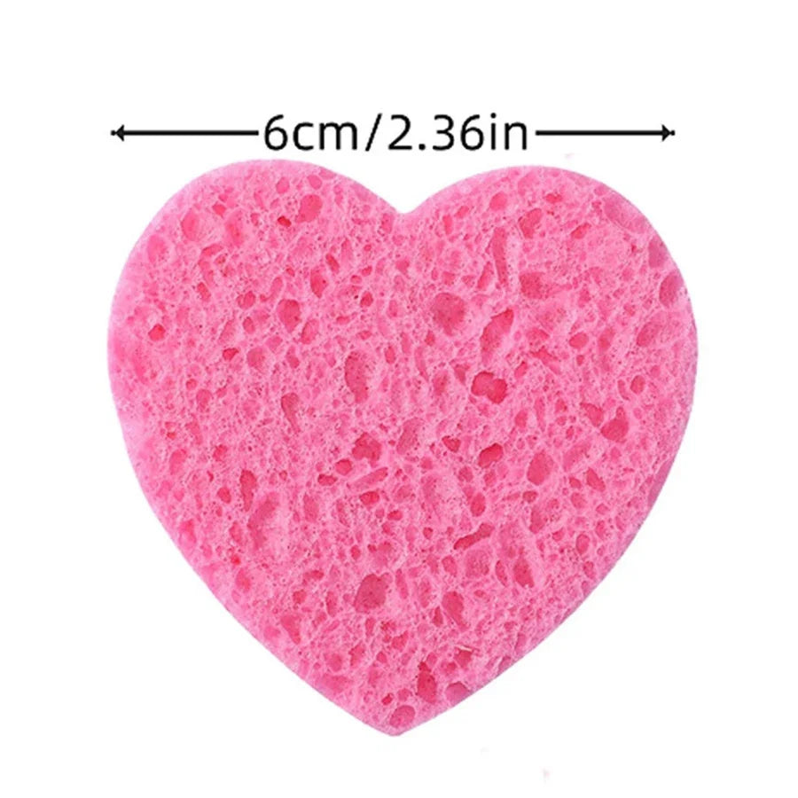 10Pcs Cellulose Face Sponges Compressed Facial Cleansing Massage Tools Pore Exfoliating Makeup Removal Spa Quality