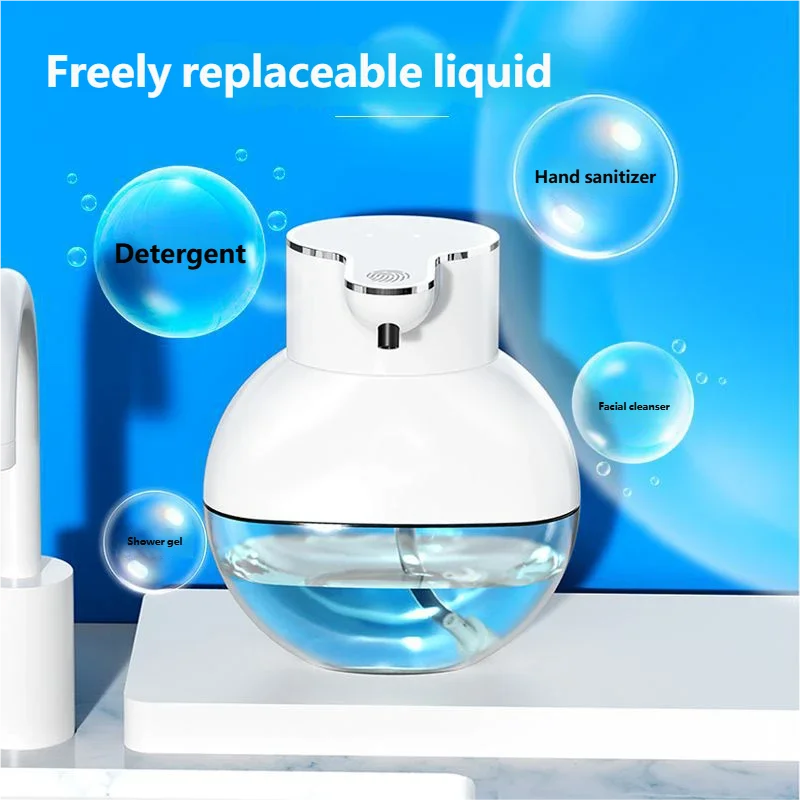 Dispensador de jabón automático Homefish, dispensador de espuma de jabón de manos de pared inteligente para lavavajillas de pequeña y gran capacidad