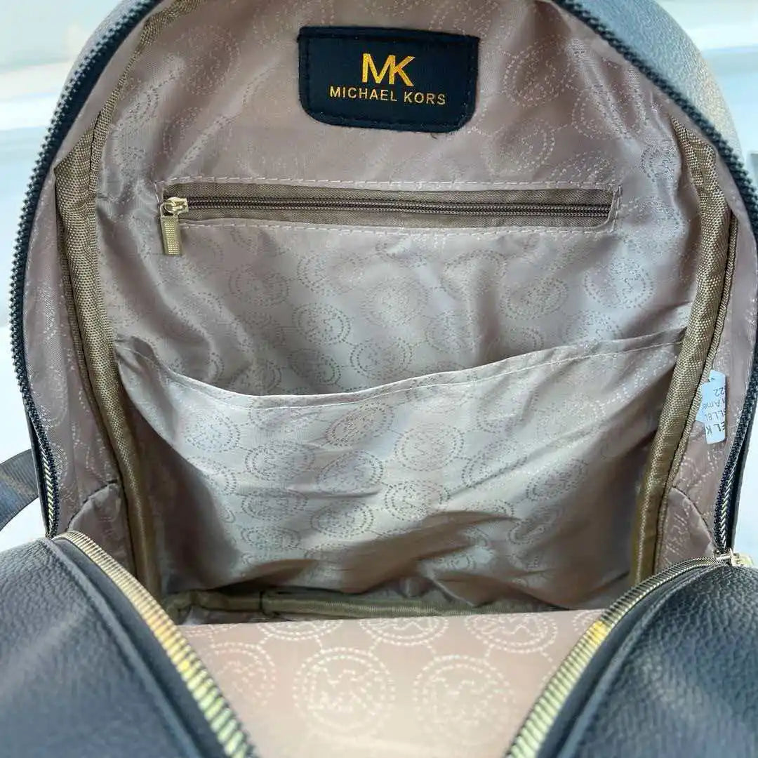 Michael Kors Sheila Series 2026 New Fashion Urban Women’s Large-Capacity Casual Travel Backpack, Simple PVC Material Waterproof