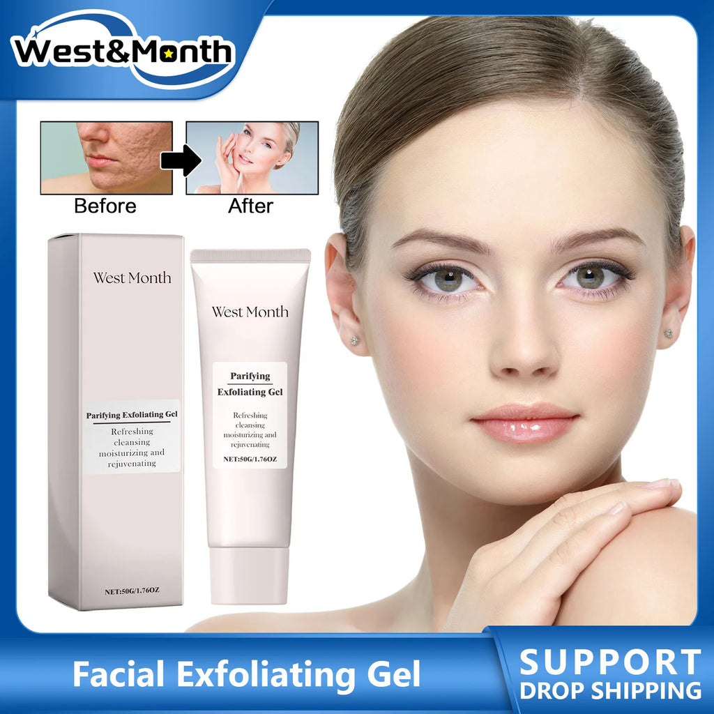West&Month Exfoliating Peeling Gel - 50g Acne & Blackhead Treatment