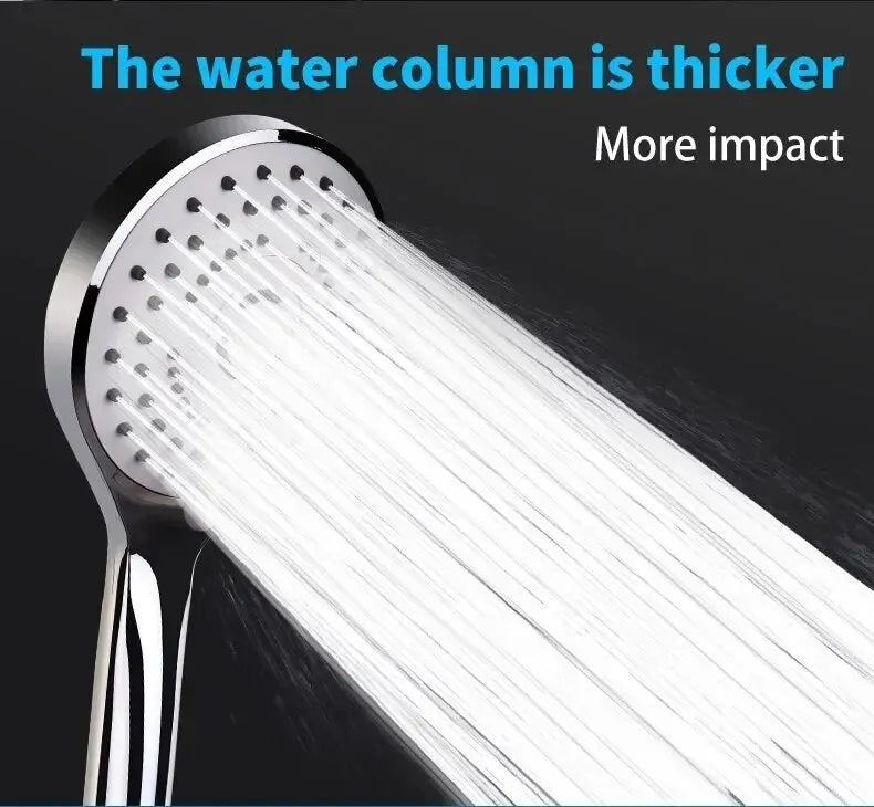 Bathroom Pressurized Hand Shower Package Accessories Shower Nozzle Large Water Output 5 Models Universal Adaptation Save Water