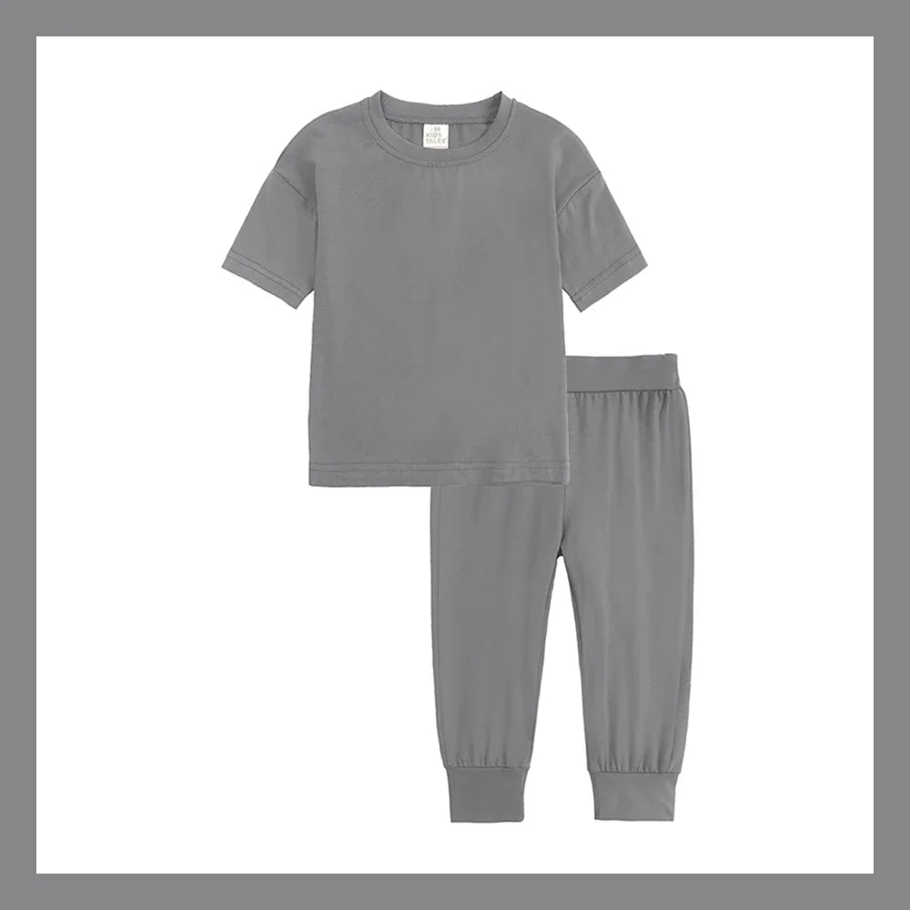 Kids Tales Unisex Toddler Summer Clothing Set - Cotton T-Shirt & Shorts