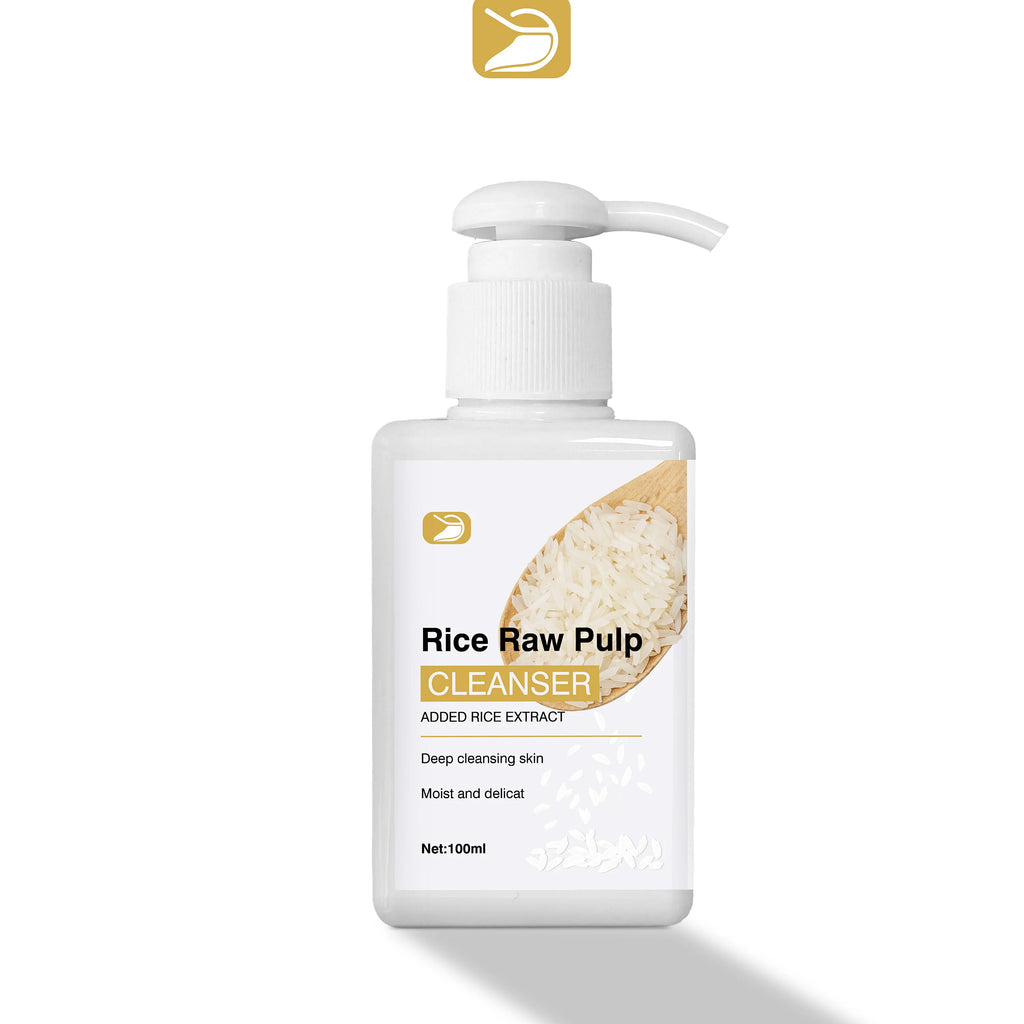 Rice Raw Face Pulp CLEANSER Deep Cleansing, Pores Hydrate&Brighten. For All Skin Types, Men & Women Daily Care, Even Sensitive