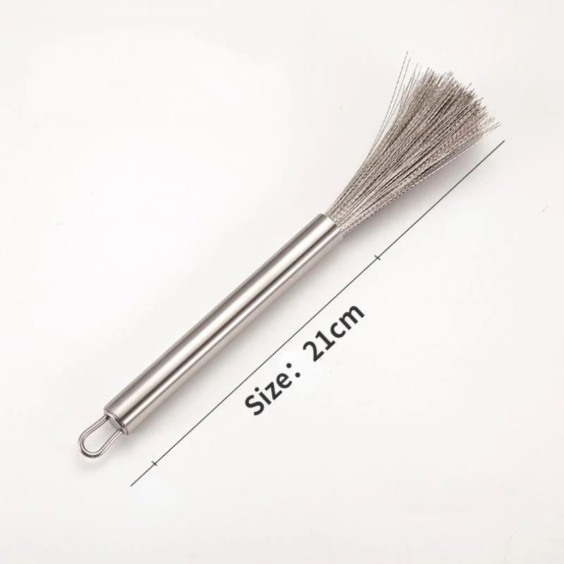 1 Herramienta de Cocina de Acero Inoxidable, Cepillo Limpiador de Ollas, Cepillo Fregador de Utensilios de Cocina, Cepillo de Alambre Desincrustante, Nuevo