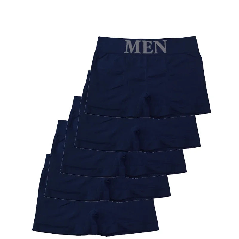 Mens Boxer Briefs Pack Of 5 High Elastic Breathable Cotton Underwear For Men Comfortable Stretch Fit