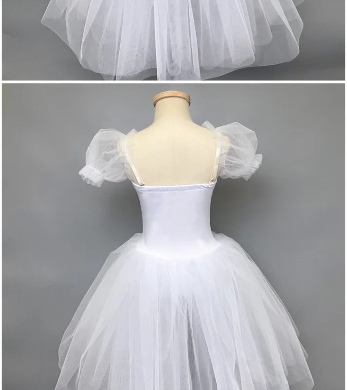 Kids Ballet Tutu Dress for Girls Performance Leotard Stage Costume Dance Wear Party Outfit Princess Fashion Children Clothing