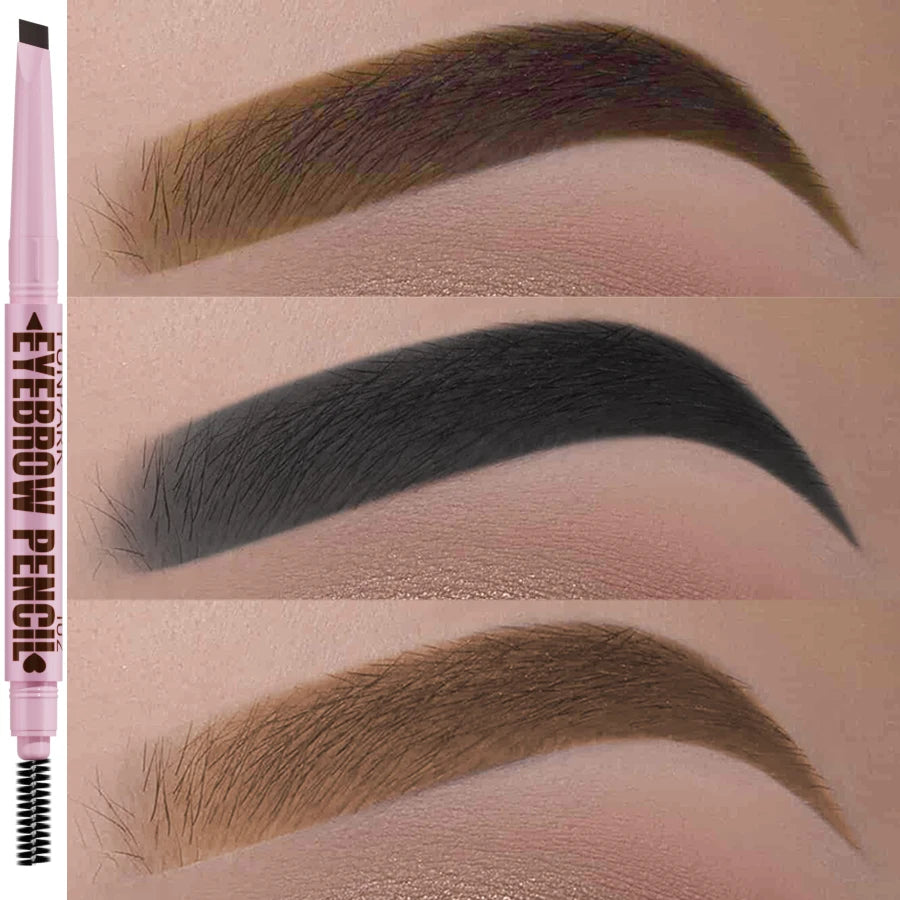 2 In1 Eyebrow Pencil Professional Cosmetics Makeup For Women'S 5 Colors Waterproof Eyebrow Tattoo Brush Long Lasting Eyebrow Pen
