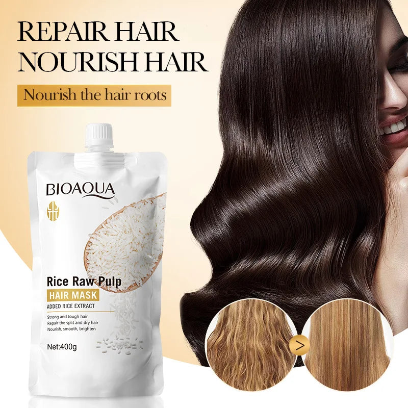 PWYUMAN Magical Keratin Rice Hair Mask - Repair and Moisturizing