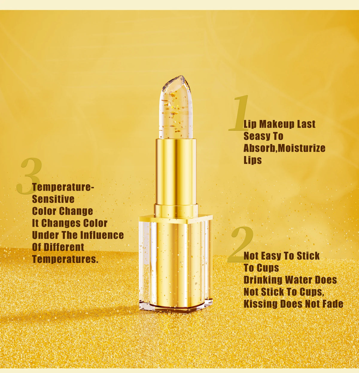 Hello Kiss Temperature Color Changing Flower Jelly Lipstick
