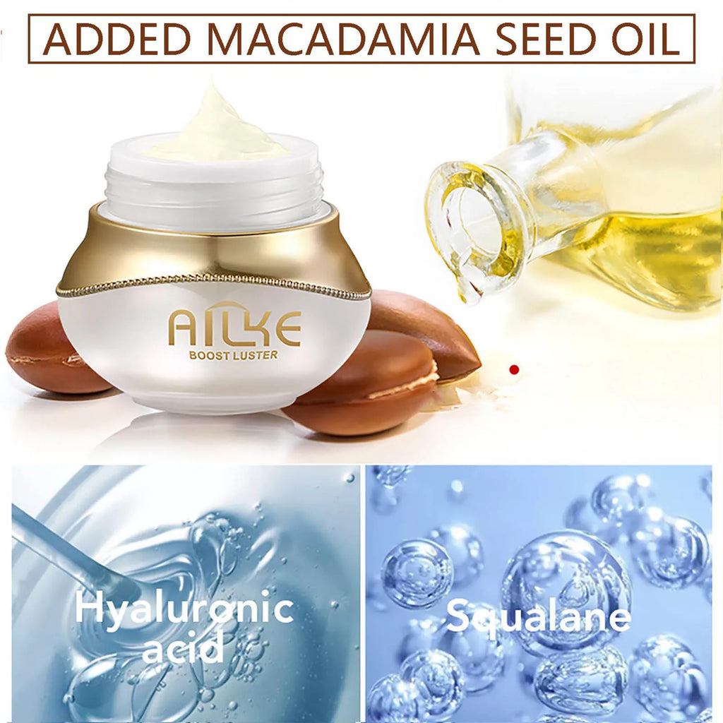 AILKE Anti-Wrinkles Whitening Skin Care Face Cream, With Collagen, Rose, Moisturizing, Brightening, Women Facial Korean Cosmetic
