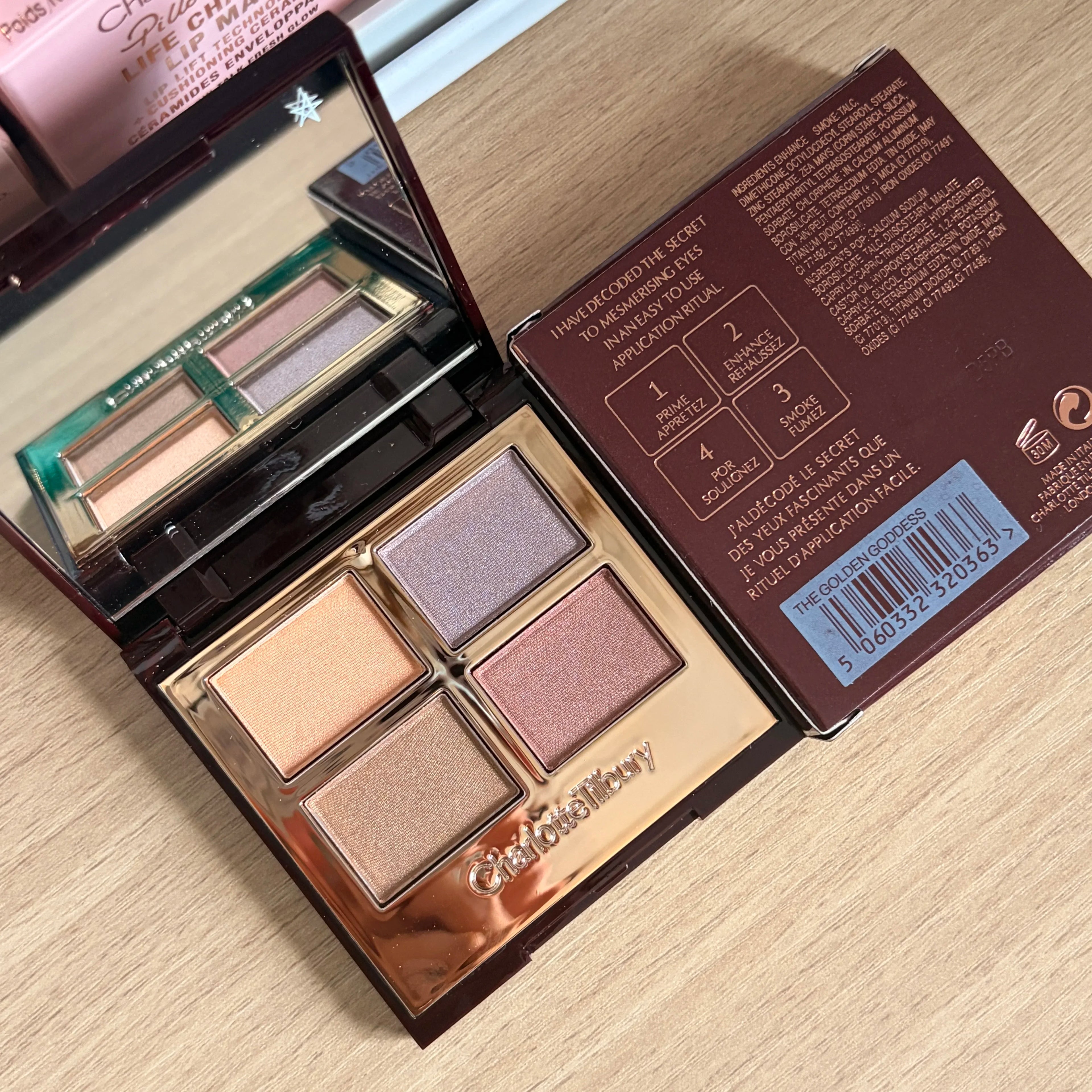 CT Eye Shadow Natural Base Makeup A Plate of Multi-purpose High Light Eye Shadow Eye Details Cool Summer Lip Gloss Makeup Suit