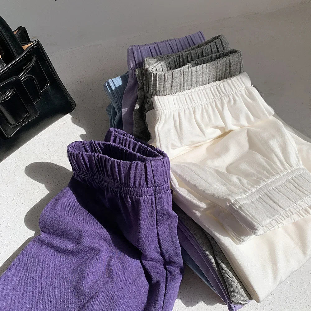 Sports Style Trousers Children Anti-Mosquito Long Pants For Summer Kids Modal Jogger Pants Girls