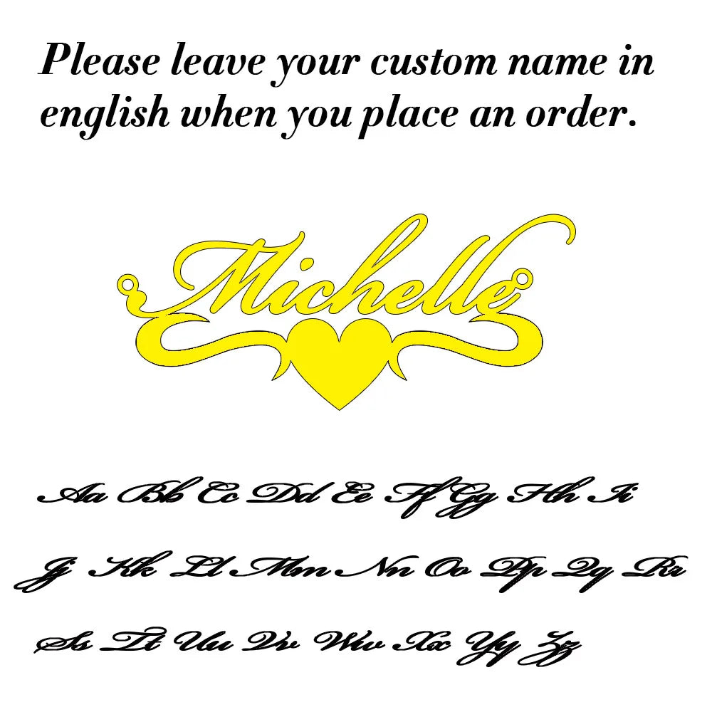 Collar con nombre personalizado para mujer, colgante de letras cursivas personalizadas, joyería de acero inoxidable, regalo para ella