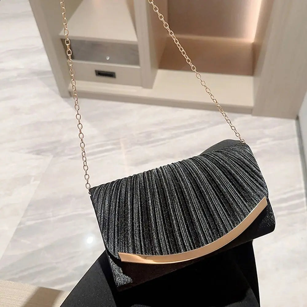 Elegant Glitter Evening Bags Chain Sequins Clutches Shoulder Bag Women Ladies