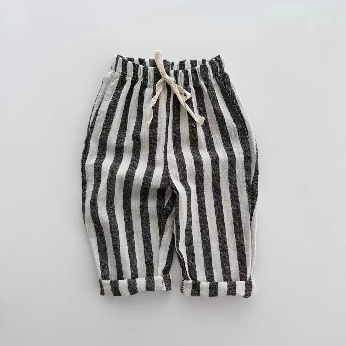 Pantalones Cuttyful Baby de rayas con cintura elástica, cómodos, de 0 a 2 años