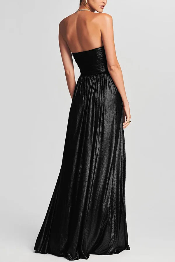 Sexy Sleeveless Backless Long Dresses For Woman Evening Party Solid High Fork Maxi Dress Vestidos Growns Nightclub