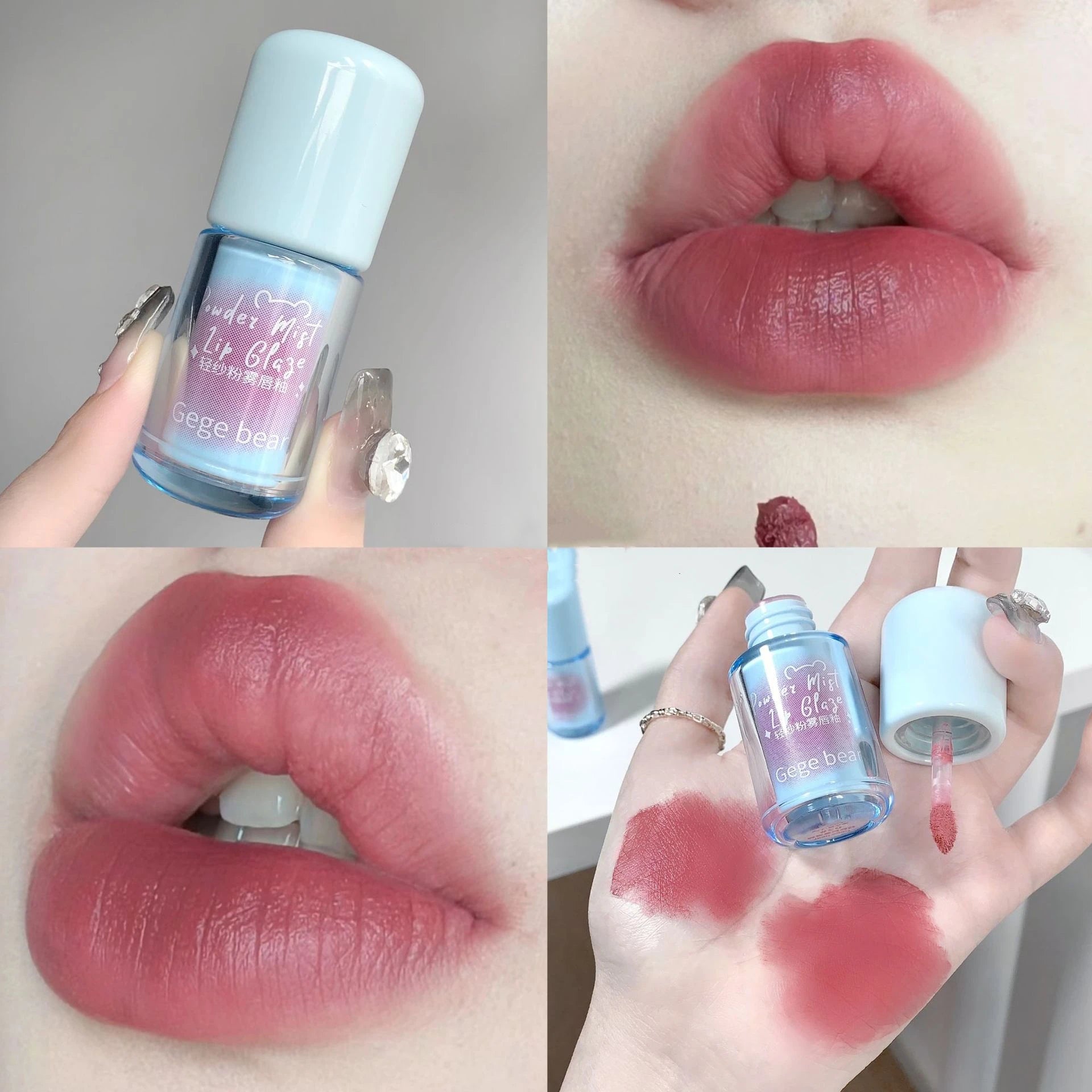 New Matte Liquid Lipstick Long Lasting Light and Thin Mousse Lip Mud Velvet Red Rose Nude Colors Lip Gloss Waterproof Lip Makeup