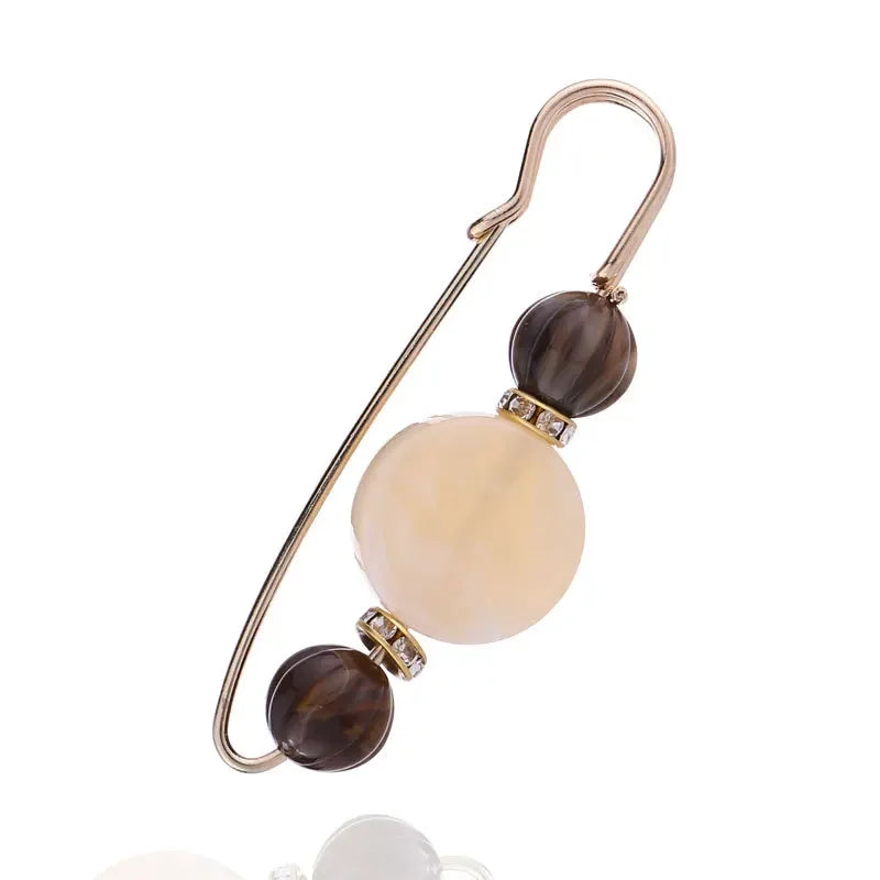 Detachable Metal Pins For Clothing Elegant Clip On Brooches For Women's Sweaters Cardigans Dresses