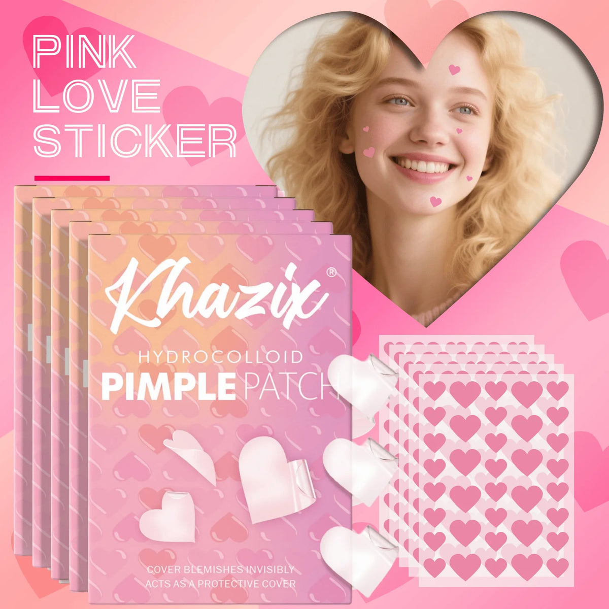 Multi-Color Star Acne Patches - 1260 Count Ultra-Thin Pimple Set