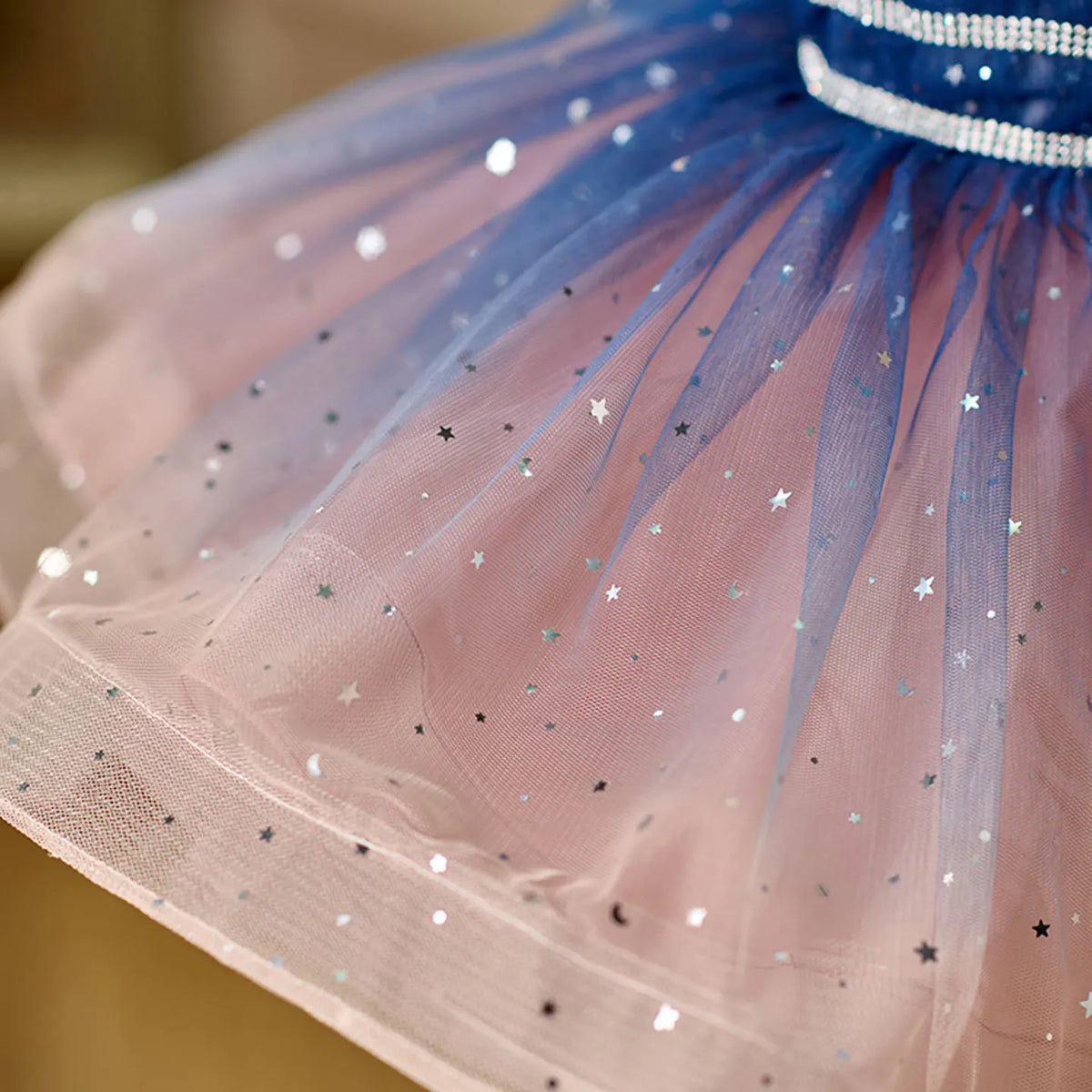 Dreamy Vow D159 Navy Blue Flower Girl Dress Shiny Knee Length Princess Kid Wedding Birthday Festival Party Pageant Formal Gown