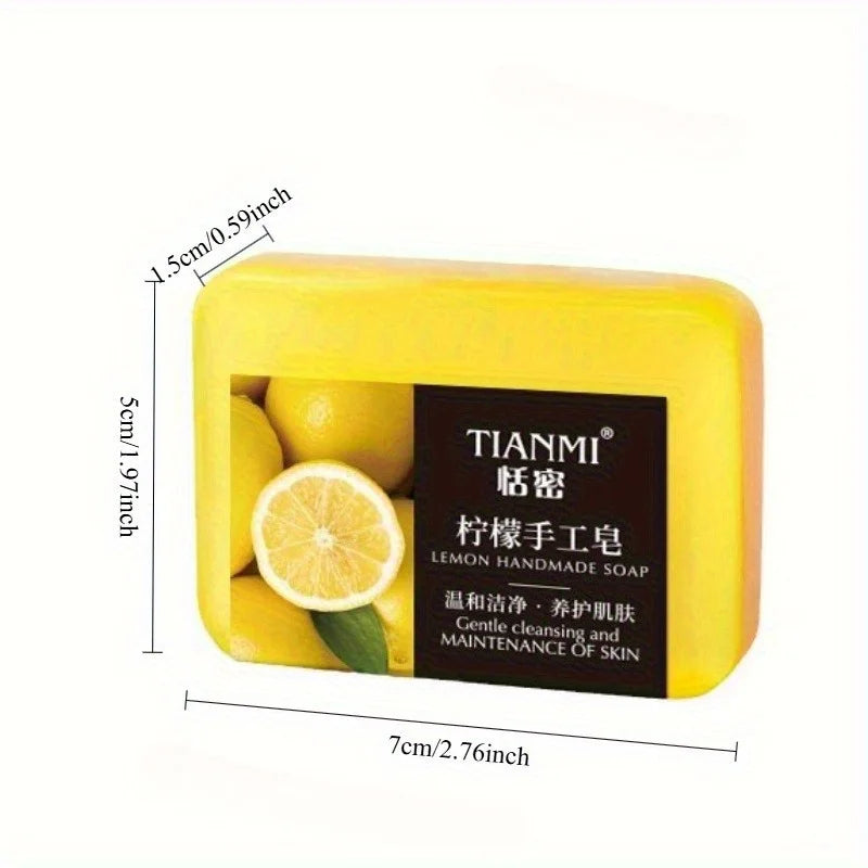 Lemon Handmade Soap - 2PCS Moisturizing Cleansing Bar