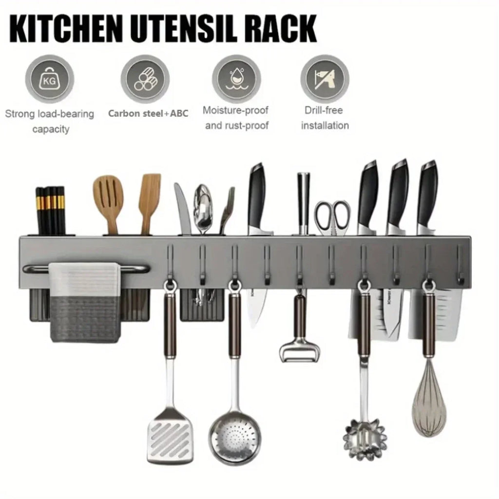 NEW Thiened Kitchen Knife Ra Wall Mounted Chopstis Tube Storage Multi-Function Carbon Steel Kitchen Storage Organizer