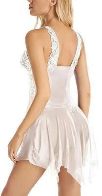 New Summer Women Lace Mesh Camisole Sexy Nightdress Woman Sexy Sleepwear Lingerie Comfortable Ladies Lace Camisole Dress Lady