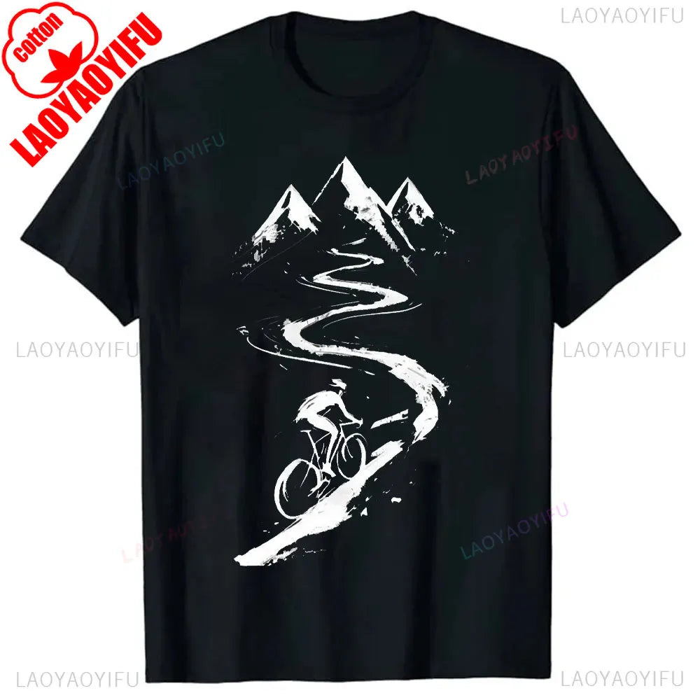 Men Clothing Mountain Bike Cycle Male Tshirts Vintage Downhill Mount Mtb Hombre Tops For Men Fashion Print Tee Roupas Masculinas