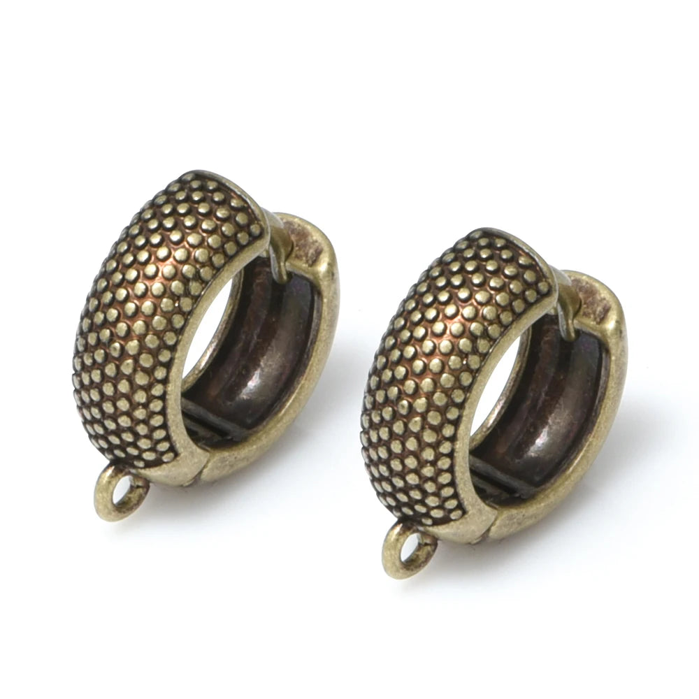 1 Pair New Antique Bronze Earrings Findings For Diy Woman Jewelry Earring Hooks Accessories Handmade Making Supplies